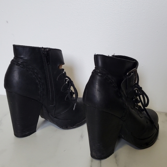 Seychelles black platform Chunky heel Booties - Picture 7 of 8